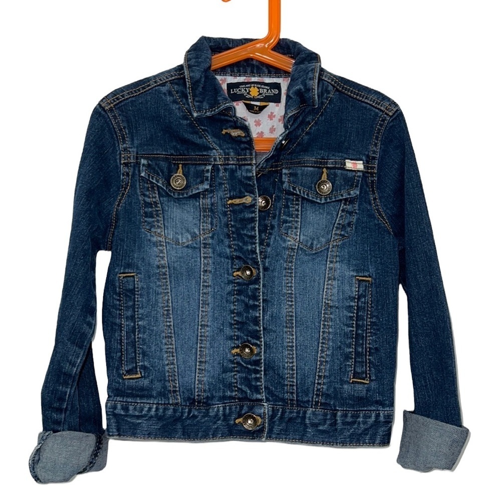 LUCKY BRAND DARK DENIM KIDS JEAN JACKET size Medium